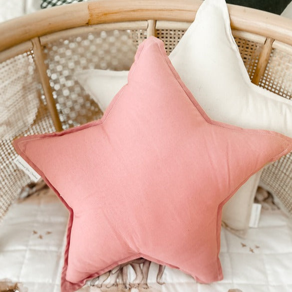 Dusty Pink Star Cushion