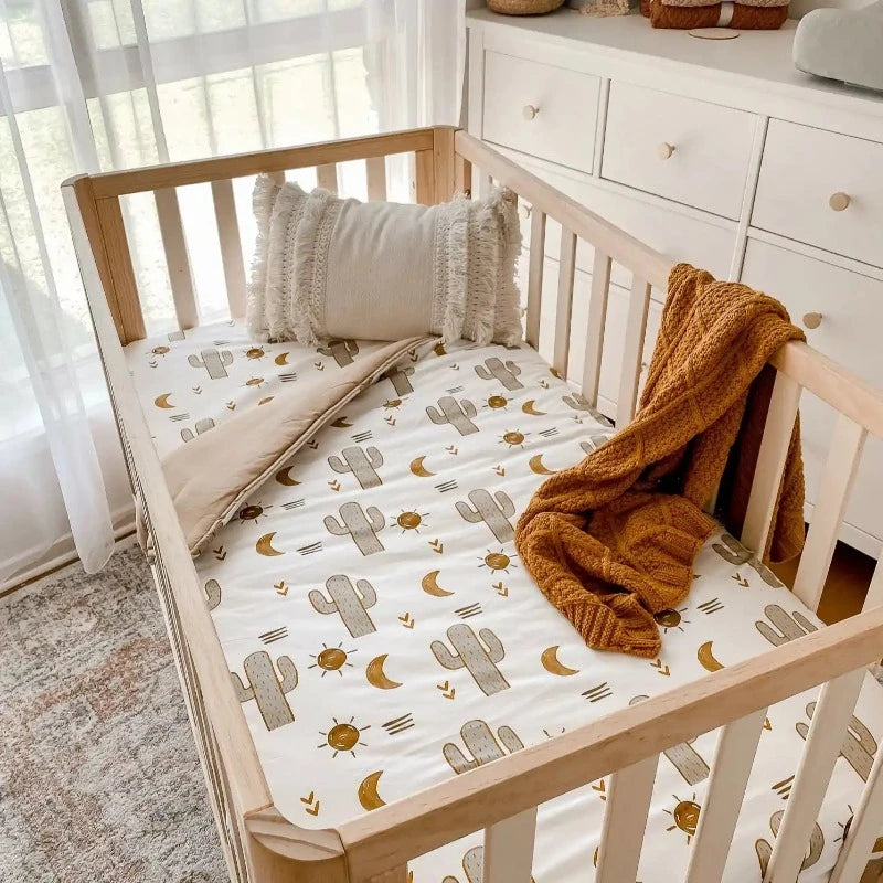 Cotton Baby cot quilt made to the perfect size for most Australian Cots.