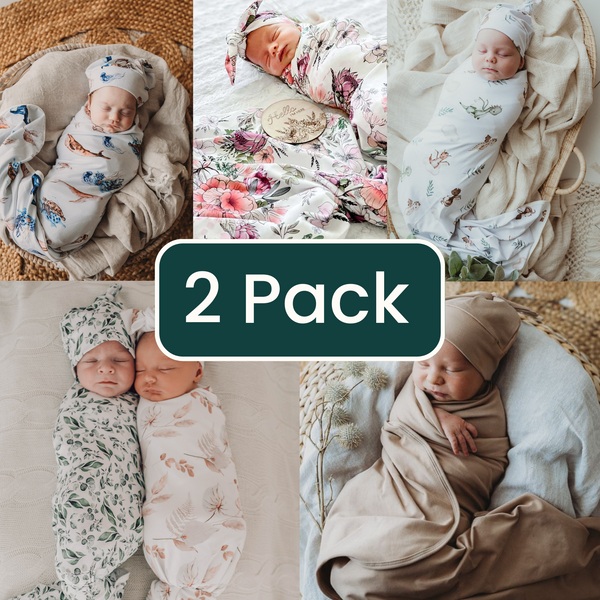 2 Pack Jersey Swaddle Wraps