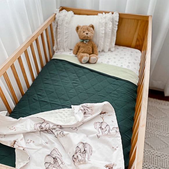 Forest Sage Cot Coverlet