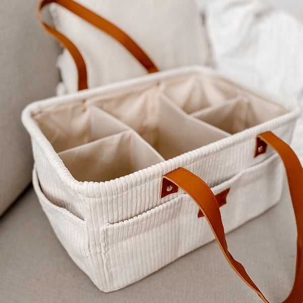 Cream Corduroy Nappy Caddy – Snuggly Jacks
