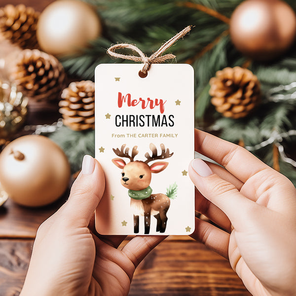 Christmas Reindeer Gift Tag