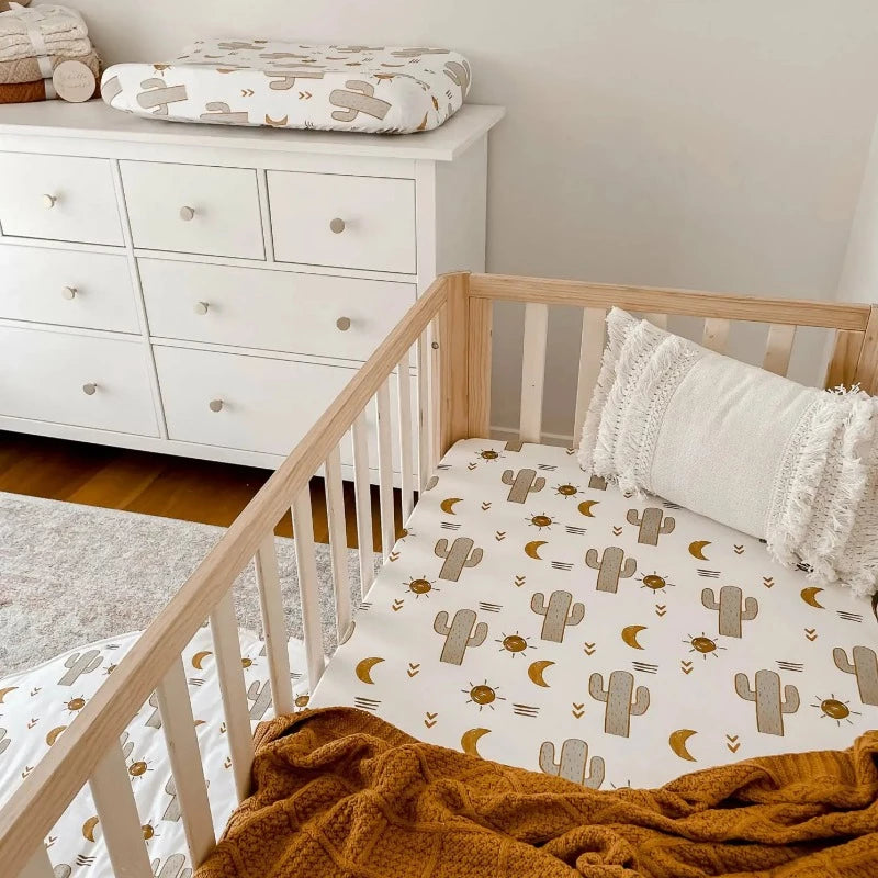 Mum's love our playmats, bassinet sheets and change pad covers. Chose from our cute designs.