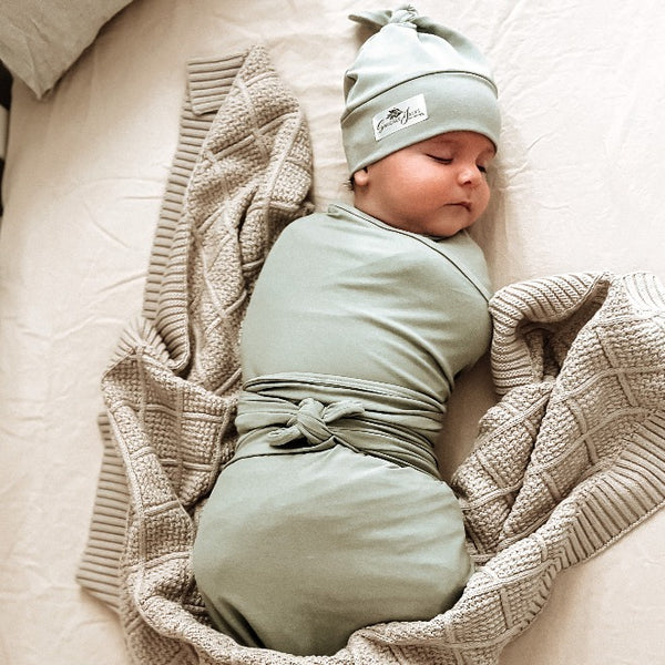 Swaddle and beanie set clearance boy