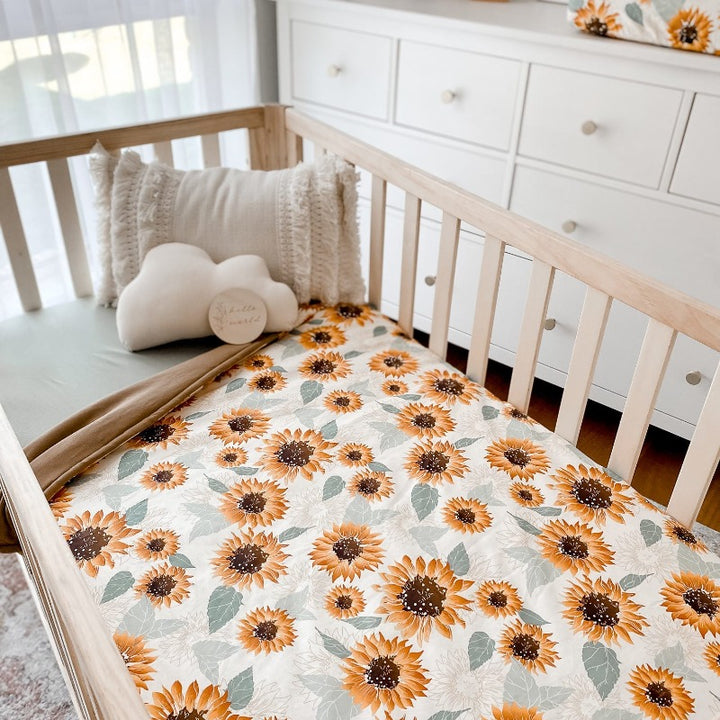 Sunflowers Cot Quilt