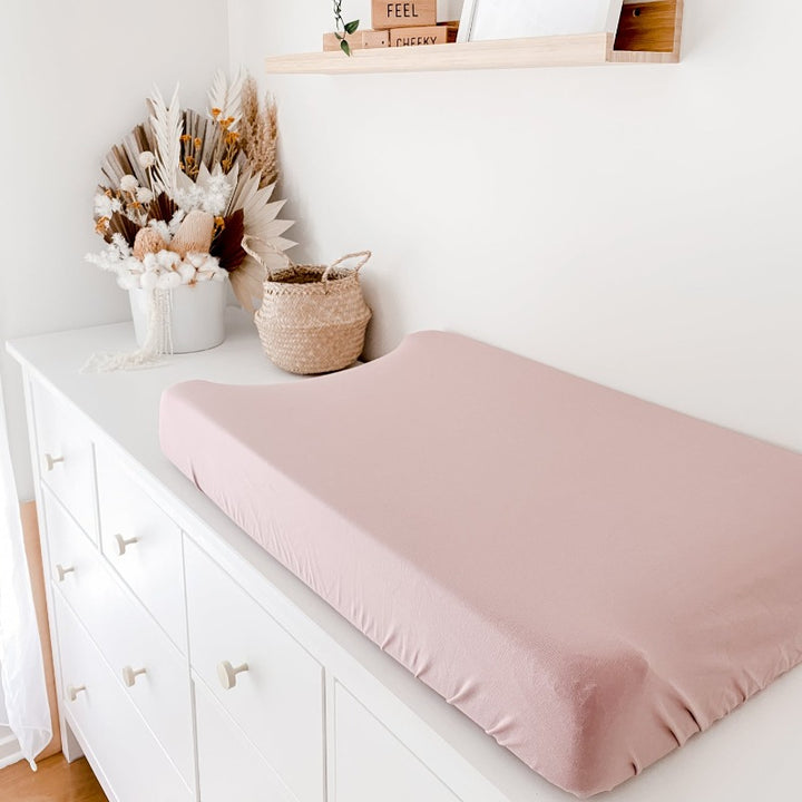 Dusty Mauve Bassinet Sheet / Change Mat Cover