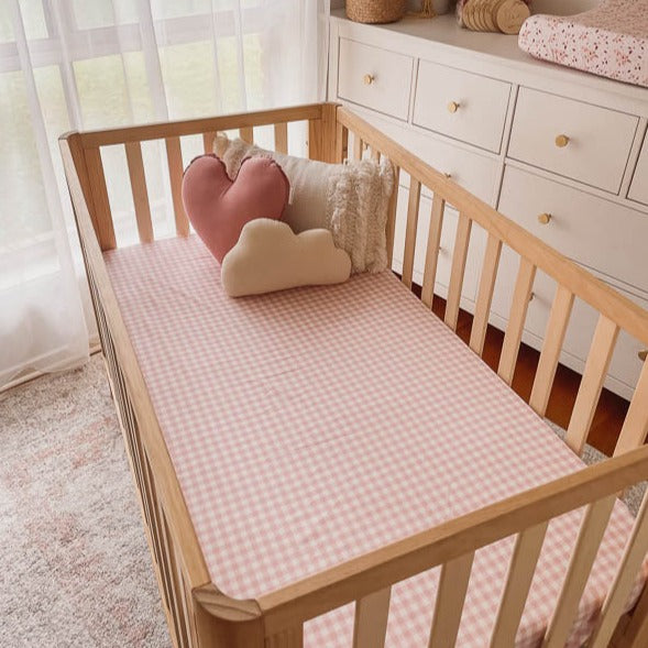 Pink cot bed outlet fitted sheets