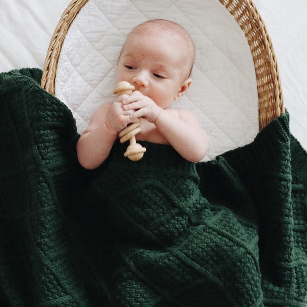 Forest Organic Knitted Blanket