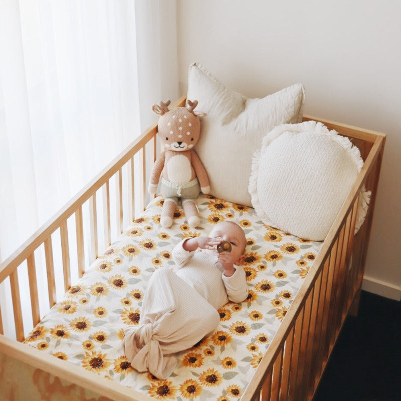 Sunflower store cot set