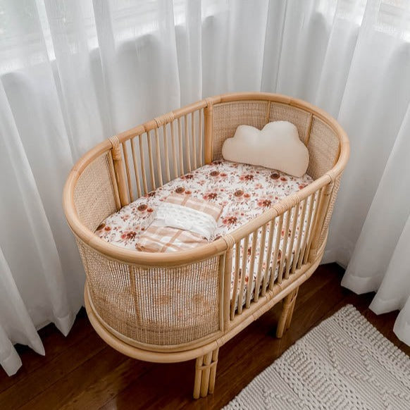 Designer Nursery Cotton Bassinet Cover Change Mat Covers